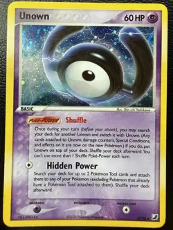 NM Unown (H) H/28 Unseen Forces Holo 2005 Pokemon Card Near Mint - Image 1