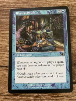 Rhystic Study Common Prophecy Magic: The Gathering Cards - Image 1