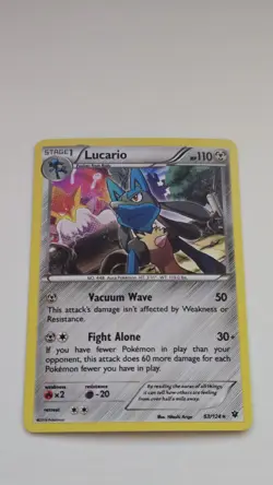 Lucario - 63/124 (Cosmos Holo) Miscellaneous Cards 063/124 Holo Promo NM - Image 1