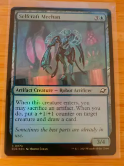 MTG Selfcraft Mechan (FOIL) 0074 Edge of Eternities M/NM Free UK P&P - Image 1