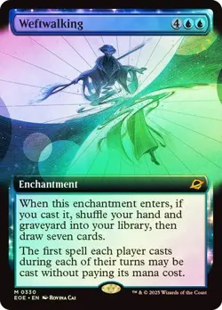 MTG - Weftwalking - Foil Extended Art - Edge of Eternities - Magic the Gathering - Image 1