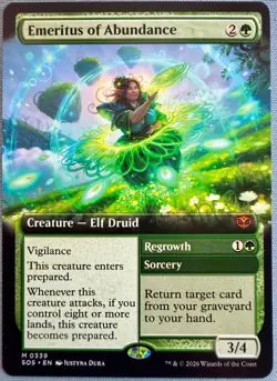 Emeritus of Abundance (Extended Art) - NM - MTG Secrets of Strixhaven SOS #339 M - Image 1