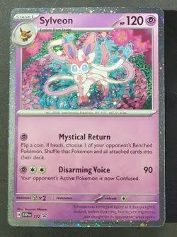 Sylveon 172 🍥 SWIRL 🍥 Black Star Promo Cosmos Holo Pokemon TCG - Image 1
