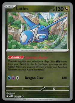Latios 101/132 Uncommon Mega Evolution Pokemon Reverse Holo Near Mint - Image 1