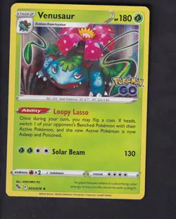 Venusaur 003/078 Holo Rare Pokemon GO Pokemon Near Mint - Image 1