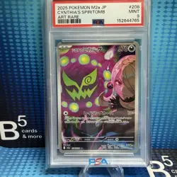 2025 Pokemon TCG JPN Mega Dream M2a 208/193 AR Cynthia's Spiritomb PSA 9 - Image 1