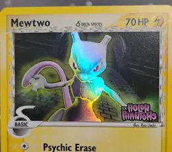 Pokemon Mewtwo EX Delta Species Rare Rev Holo Stamped Holon Phantom *See Photos* - Image 2