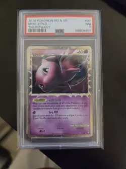 Mew (Prime) 97/102 2010 #97 Pokemon Triumphant Holo PSA 7 - Image 1