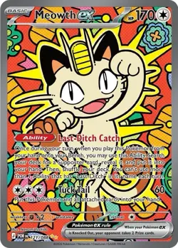 Meowth ex 121/088 Perfect order Full Art Holo English - Image 1