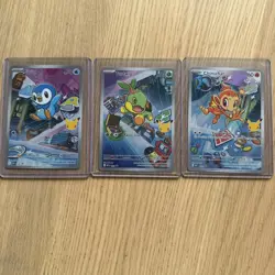 Pokemon TCG First Partner Illustration Collection Series 1 Gen 4 Starters set - Image 1