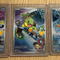 Pokemon TCG First Partner Illustration Collection Series 1 Gen 4 Starters set - Image 3