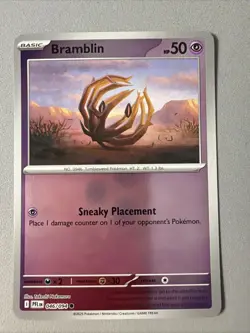 Pokemon TCG * Phantasmal Flames * 46/94 Bramblin REVERSE HOLO Common * FRESH PK - Image 1