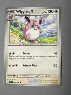 Pokemon TCG * Phantasmal Flames * 77/94 Wigglytuff Uncommon * FRESH PK - Image 1