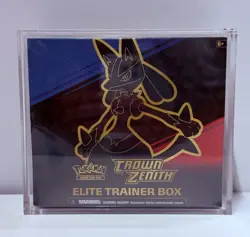Pokemon TCG Crown Zenith Elite Trainer Box Factory Sealed W/ Acrylic Case 820650851476 - Image 1
