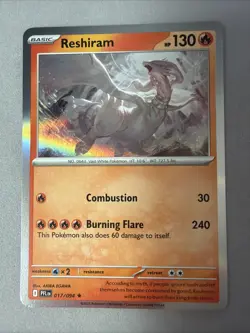 Pokemon TCG * Phantasmal Flames * 17/94 Reshiram Holo Rare * FRESH PK - Image 1
