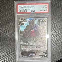 Pokemon 2022 SWSH12 Silver Tempest Regidrago V 184/195 Ultra Rare PSA 10 EN - Image 1