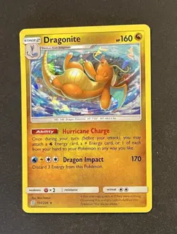 Dragonite 151/236 Cracked Ice Holo Pokemon Unified Minds NM - Image 3