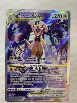 Pokemon TCG Zeraora VSTAR Crown Zenith GG43/GG70 Fresh Pull and Sleeved MINT - Image 2