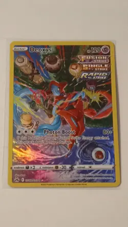 Pokemon Deoxys GG12/GG70 Ultra Rare Crown Zenith Galarian Gallery Holo - Image 1
