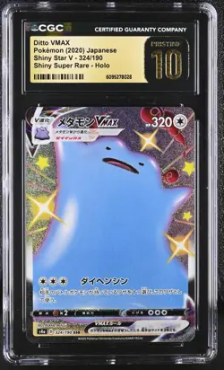 CGC Pristine 10 - 2020 Pokemon Shiny Star V Ditto VMAX #324 - Japanese - Image 1