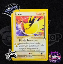 Zapdos #23/53 WotC Black Star Promo Pokemon TCG Vintage LP - Image 1