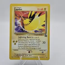 Zapdos #23/53 WotC Black Star Promo Pokemon TCG Vintage LP - Image 2