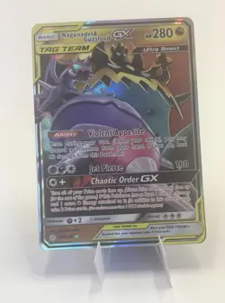 Naganadel & Guzzlord GX 158/236 Cosmic Eclipse Tag Team Ultra Rare NM Pokemon TC - Image 1