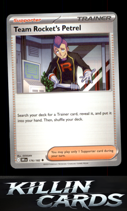 Team Rocket's Petrel - 176/182 176/182 Pokemon Uncommon SV10: Destined Rivals Ca - Image 1