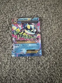 Pokemon M Blastoise EX 102/108 Mega Full Art Ultra Rare And Primal Kyogre Ex - Image 3