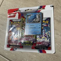 Pokemon TCG Scarlet and Violet 3-pack Blisters Arcanine Promo Sealed New - Image 1
