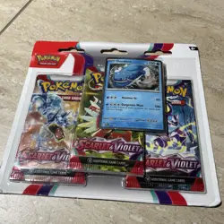 Pokemon TCG Scarlet and Violet 3-pack Blisters Arcanine Promo Sealed New - Image 3