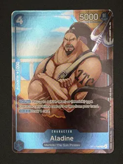 Aladine Dash Pack Promo OP14-043 One Piece TCG English NM Foil - Image 1