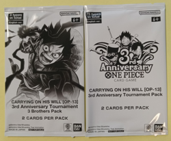 One Piece Carrying On His Will OP13 3rd Anniversary & 3 Brothers Pack Set of 2 - Image 1