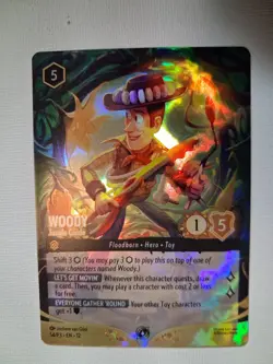 Disney Lorcana Woody - Jungle Guide 54/P3 P3 Enchanted Promo Alt Art English - Image 1