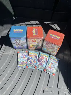 Pokemon Collection Sealed Tins And Packs - Image 1