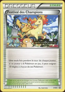 2015 Pokemon FRENCH World Championships Festival of Champions XY91 EX-MT - Image 1