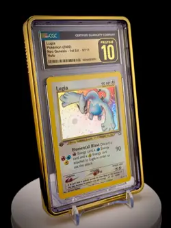 Pokemon 1st Edition Neo Genesis Lugia #9 | CGC 10 Pristine Gem Mint | Pop 7 - Image 4