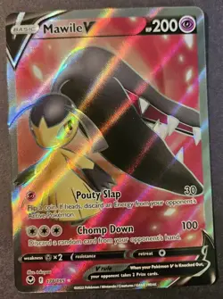 Pokemon TCG Mawile V 178/195 Silver Tempest Ultra Rare Holo Near Mint - Image 1
