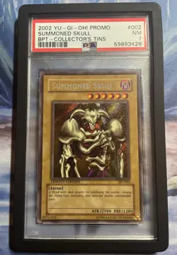 YuGiOh - SUMMONED SKULL - BPT-002 Secret Rare 2002 Limited Edition - PSA 7 - Image 1
