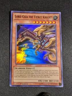 Yugioh - Lord Gaia the Fierce Knight MVP1-EN050 1st Edition Ultra Rare NM - Image 1