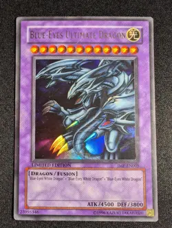 Yugioh - Blue-Eyes Ultimate Dragon JMP-EN005 Limited Edition Ultra Rare HP - Image 1