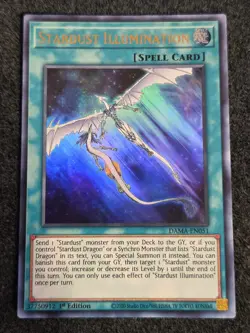 Yugioh Stardust Illumination DAMA-EN051 Ultra Rare 1st Ed NM - Image 1