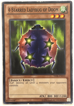 YuGiOh! - 4-Starred Ladybug of Doom - YSYR-EN010 - Unlimited - Common - Image 1