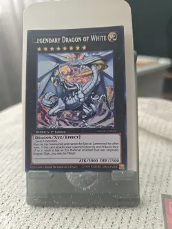 Yugioh Legendary Dragon of White WSUP-EN051 1st Edition NM misprint - Image 1