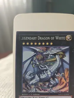Yugioh Legendary Dragon of White WSUP-EN051 1st Edition NM misprint - Image 2