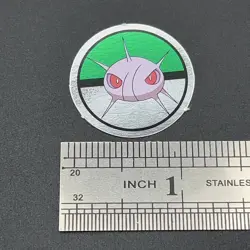 Cascoon Pokemon Paper Ginpika Medal Card Nintendo Japanese Rare TCG S206-36 - Image 2