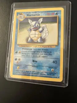 Pokemon TCG Wartortle Base Set Unlimited Uncommon Card 42/102 - Image 1