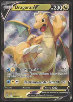 Dragoran V Holo Rare Pokemon GO 049/078 NM DE - Image 1