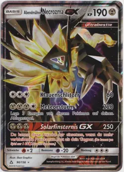 Pokemon Abendmahne-Necrozma GX Ultra Rare Ultra-Prisma 90/156 NM Deutsch - Image 1