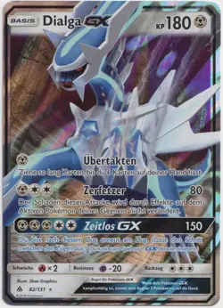 Pokemon Dialga GX Ultra Rare Grauen der Lichtfinsternis 82/131 NM Deutsch - Image 1